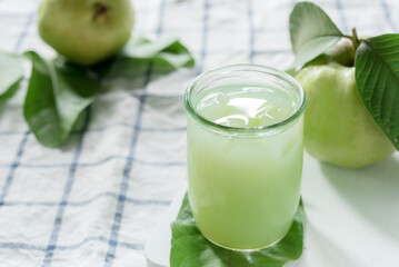 Guava juice and fresh Guava
