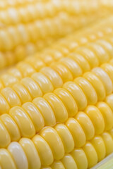 Closeup Yellow sweet corn