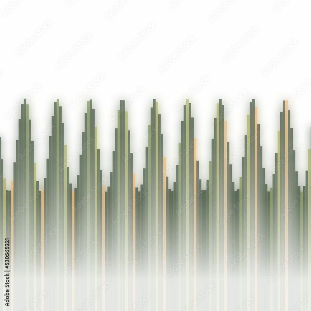 Poster abstract colorful illustration of stylized sound frequency equalizer element rainbow lines and wave