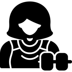 Woman Fitness Icon