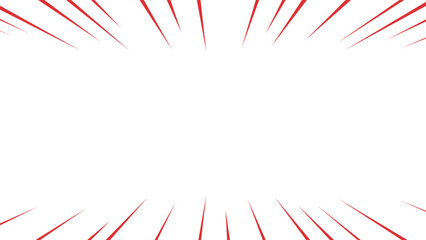 赤色の集中線のベクターイラスト素材