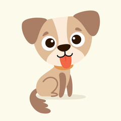 Fototapeta premium Cartoon Drawing Of A Dog