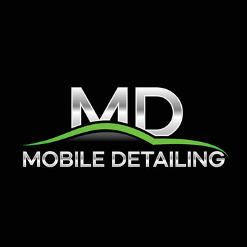 Green And Silver Mobile Detailing Service Company Logo