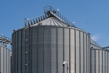 Grain elevators. Agricultural Silos