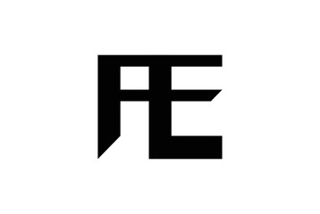 Obraz premium AE initial letters logo design vector