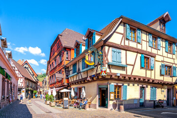 Fototapeta premium Altstadt, Ribeauville, Elsass, Frankreich 