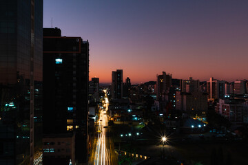 Fototapeta na wymiar City skyline at night