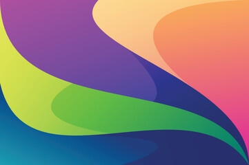 Gradient wave background Rainbow colorful