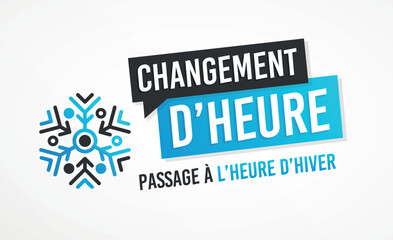 Changement d'heure - Passage à l'heure d'hiver