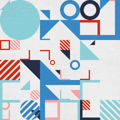 Fototapeta premium abstract geometric figures, bauhaus background