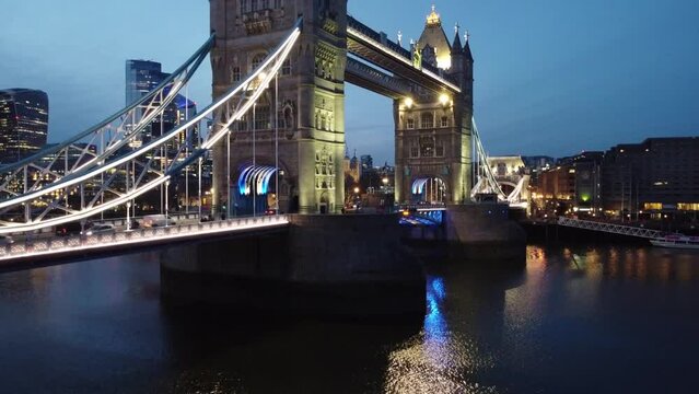 London Bridge after sunset