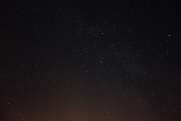 Fototapeta na wymiar Stars on black sky at night