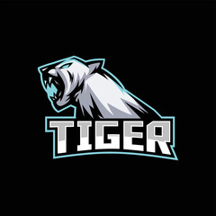 Tiger esport mascot logo design