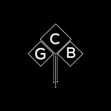 GCB letter logo design with white background in illustrator, GCB vector logo modern alphabet font overlap style.
