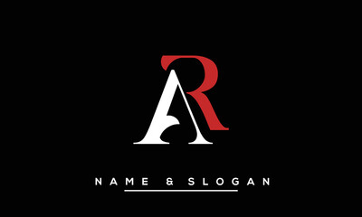 AR,  RA,  A,  R   Abstract  Letters  Logo  Monogram