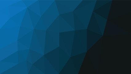 blue and black themed triangle low poly simple stylish background. Vector and illustration for your work and business