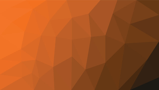 orange and black themed triangle low poly simple stylish background. Vector and illustration for your work and business
