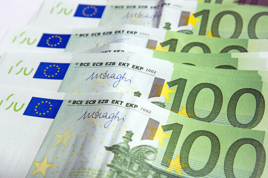 Euro banknotes European money. Economy and banks of Europe. High quality photo