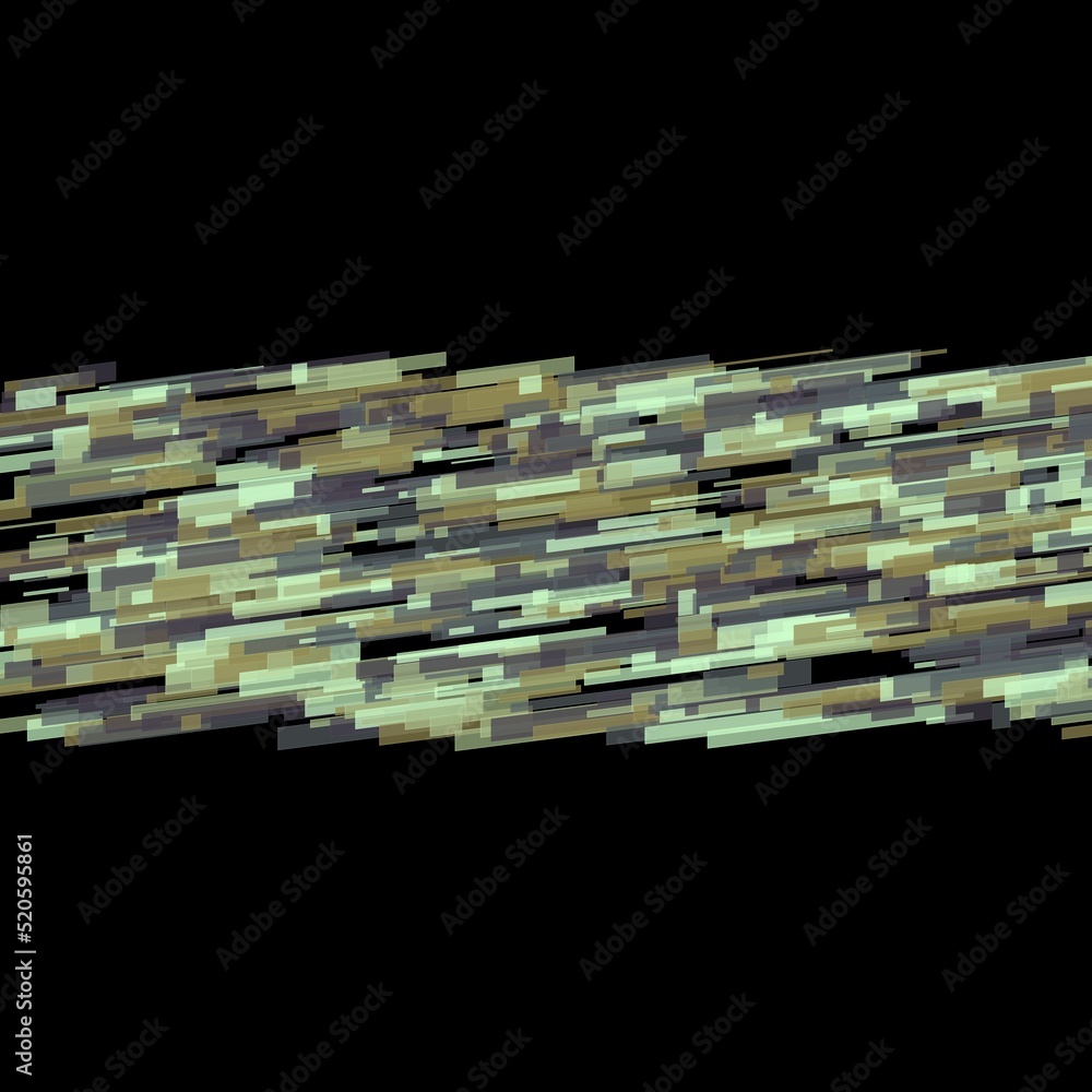 Poster abstract geometric speed line multi neon colored flares shapes and grid on isolated black background