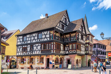 Fototapeta premium Altstadt von Kaysersberg, Elsass, Frankreich 