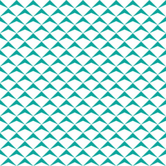 Green triangle pattern on white background. Colorful modern backdrop design. Up arrow pattern on white background.
