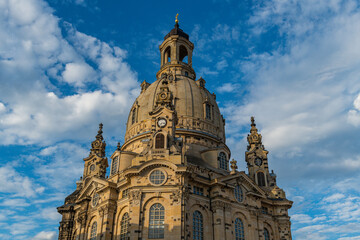 The restored Frauenkirche in Dresden, Saxony, Germany