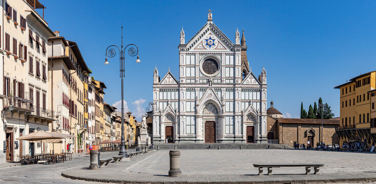 Basilica of Santa Croce, Florence, UNESCO World Heritage Site, Tuscany, Italy