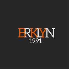Illustration vector graphic of lettering, Brooklyn creative apparel, perfect for t-shirt design, clothing, hoodies, etc.
