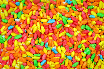 Expanded puffed rice background