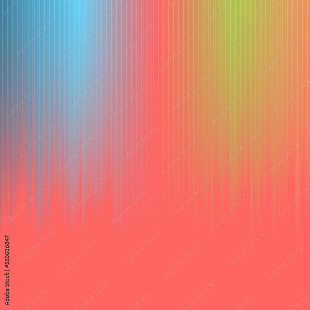 Poster illustration of an abstract background design with bright multicolored gradient vertical blurred lin