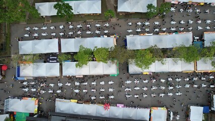 Kuching, Malaysia - August 1, 2022: The Annual Kuching Festival Street Fair