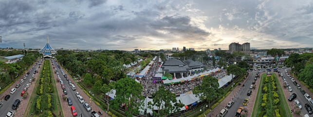 Kuching, Malaysia - August 1, 2022: The Annual Kuching Festival Street Fair
