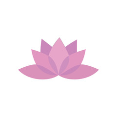 Lotus flower vector illustration. exotic floral sign and symbol.