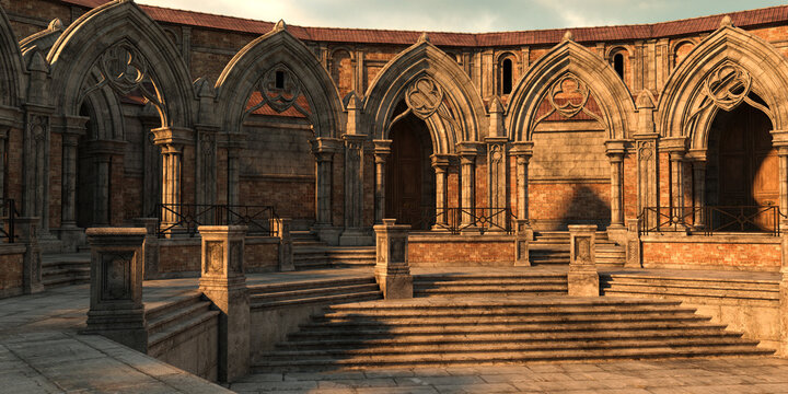 Gothic Courtyard