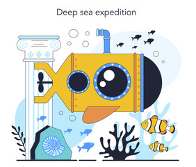 Obraz premium Diver. Scuba divers swimming with aqualungs underwate.