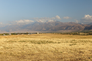 Mountains in Kazakhstan, Aksu-Zhabagly Nature Reserve in Central Asia