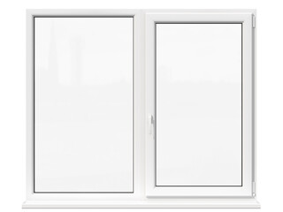 Window on white background, 3D Illustration