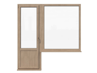 Window on white background, 3D Illustration