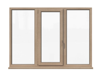 Window on white background, 3D Illustration