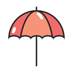 Obraz premium umbrella cartoon icon