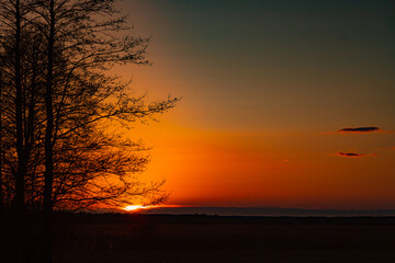 Sunset in the Narew River valley in thee
 Sunset in the Narew River valley in the Narew National Park.

