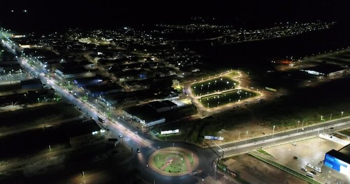 Cana&atilde; dos Caraj&aacute;s Lagoon at night Av. Weyne Cavalcante
