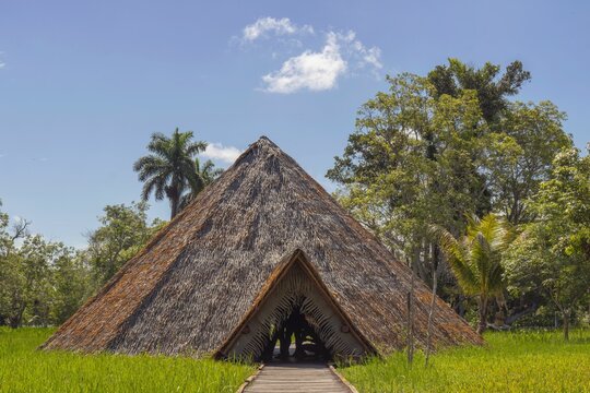 Triangle shaped hut in Zapata, Cuba