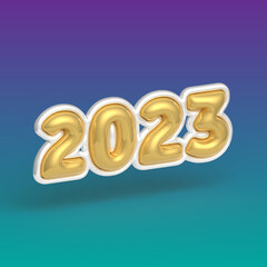 Happy New Year Lettering Text Type Typography Design For Social Media Celebration Marketing Advertising Web