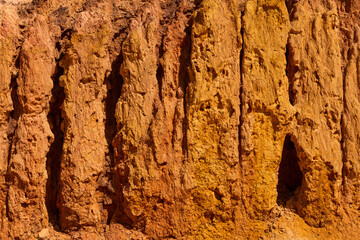 Cracked clay in the desert