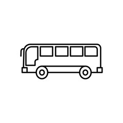 Autobus, komunikacja publiczna  - ikona wektorowa