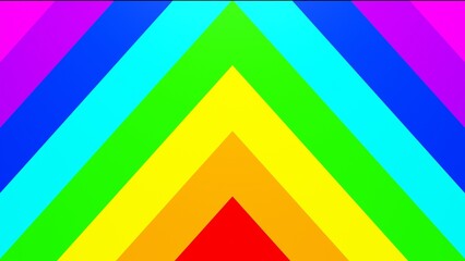 3D rendering. Triangular pattern with the colors of the rainbow. Colorful background with triangular pattern. Pattern with diagonal lines.