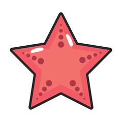 starfish cartoon icon