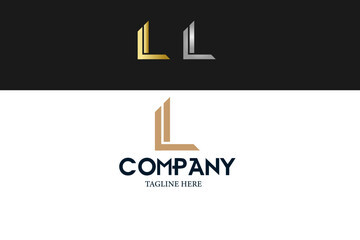 structure consisting of letter l minimal logo design