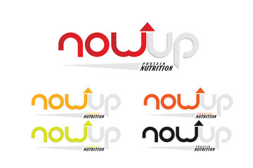 fit health activity athlete concept background with word nowup.discount promotion online sale slogan design
